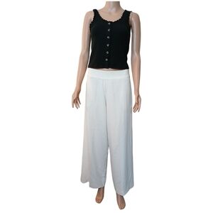 eva mendes pants lining Marfil White Size 4 High waist Used